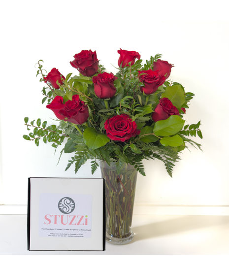 One Dozen Red Roses - Premium Long Stem Red Roses